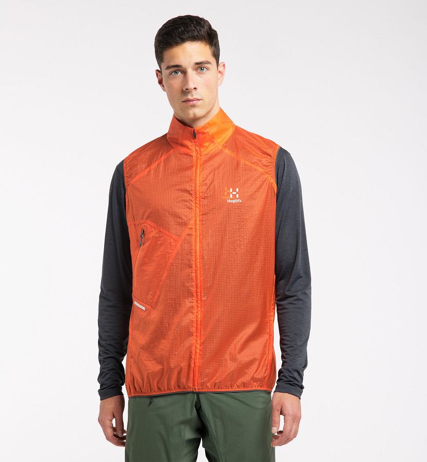 Haglöfs L.I.M Shield Comp Vest Orange For Mens WJSKN0479 Australia